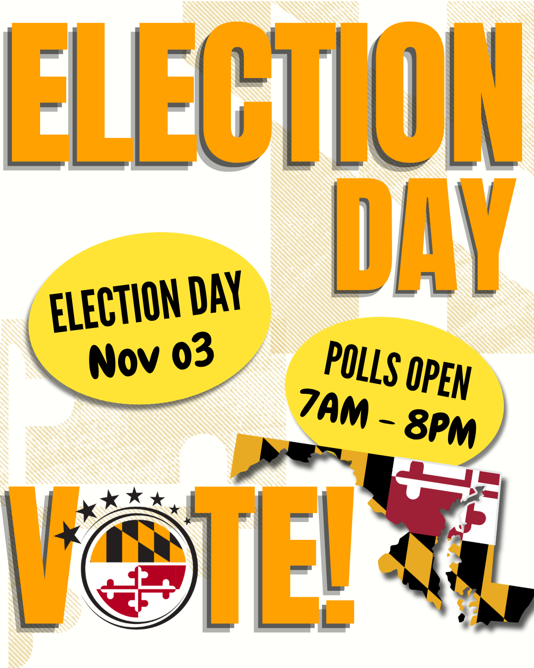VoteMD graphic describing election day